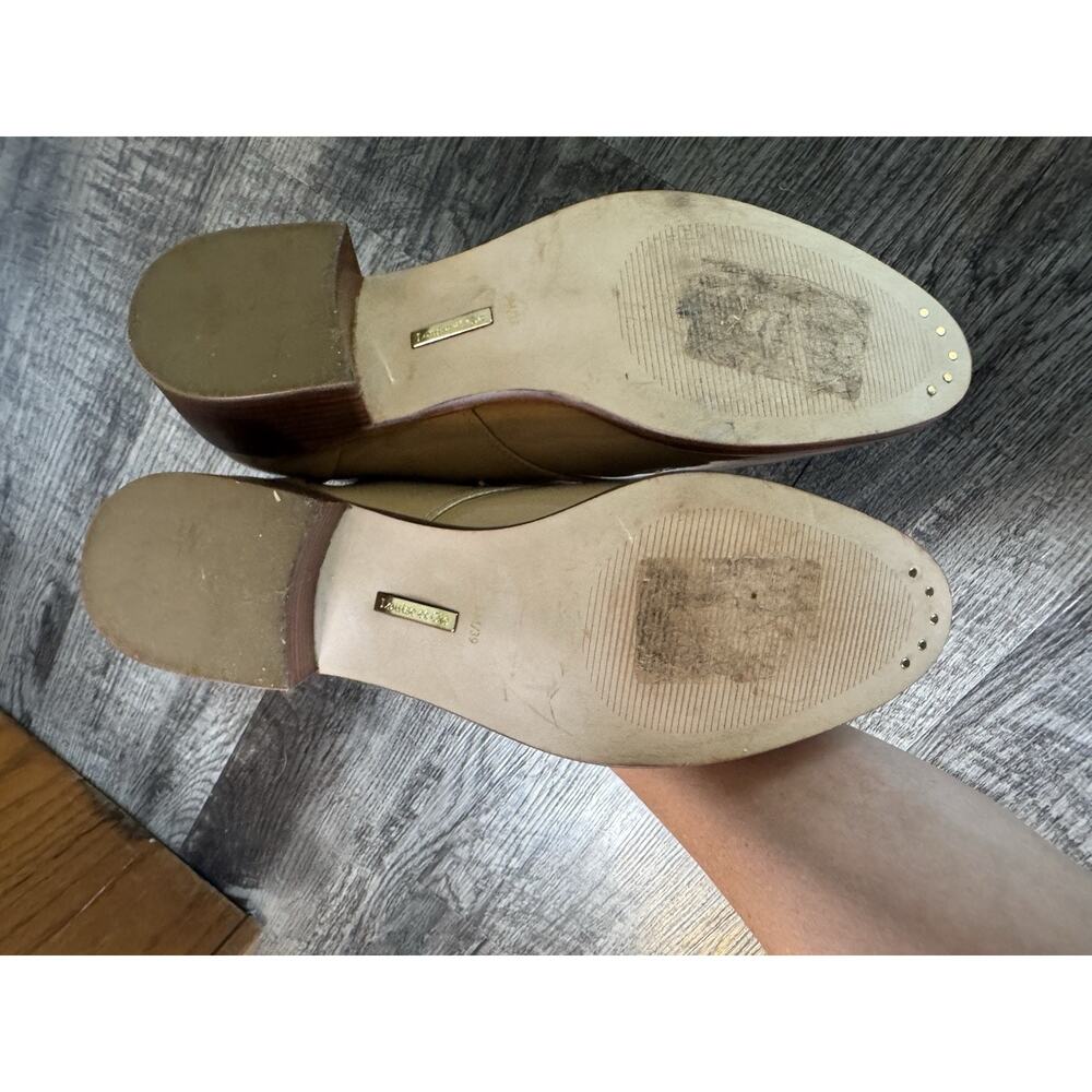 Louise et Cie Patent Oxford Shoes 9M Tan Lace-Up Block Heel Vintage Inspired - Picture 9 of 16